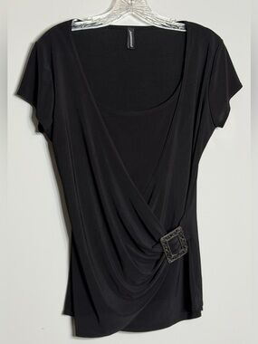 Bundle of 2 JasonMaxwell Black Tops Size Large